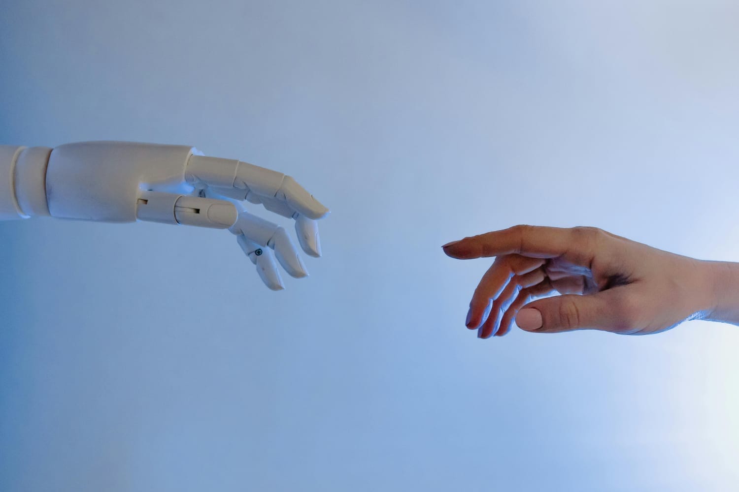Représentation d’un robot et d’un humain face à face