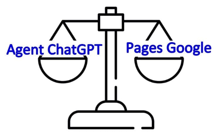 Comparaison entre pages sociales et agent ChatGPT