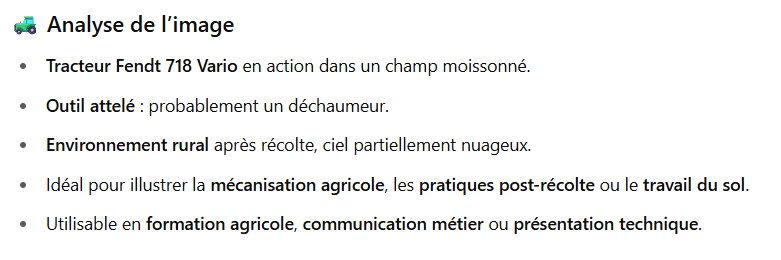 Première version d’un visuel de tracteur